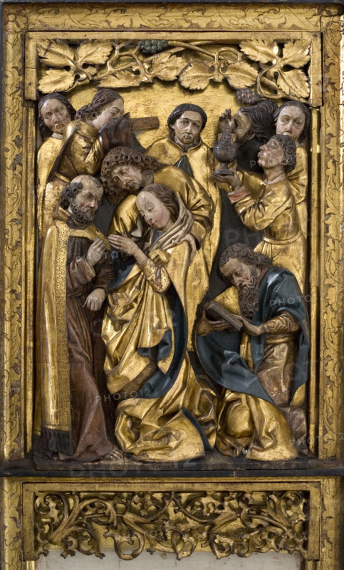 Death of Mary, Space Remaining after the Lost Relief, c1500.  Creator: Unknown.