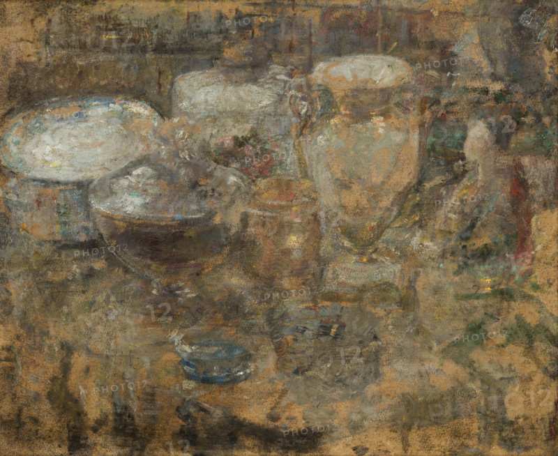 Still Life-two-sided painting, after 1920. Creator: Olga Boznanska.