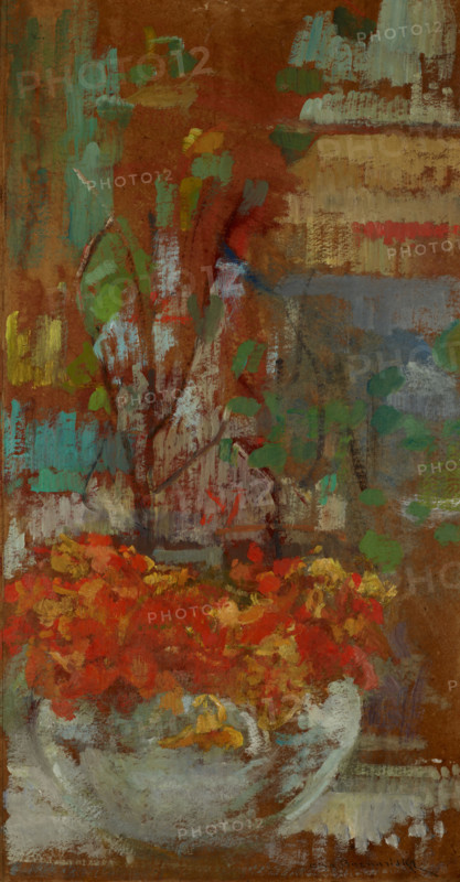 Composition with Nasturtiums, c1906. Creator: Olga Boznanska.