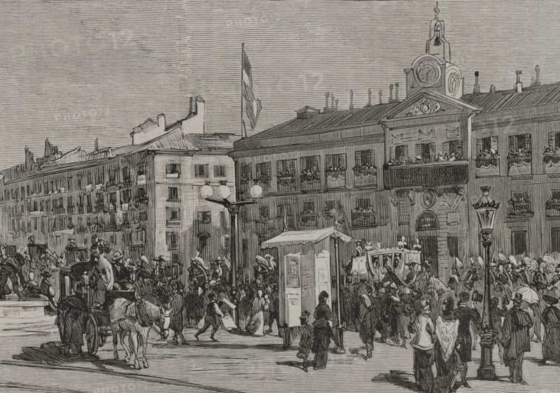 Opening of the Spanish Courts on February 15, 1878, Madrid, Spain, 1878.  Creator: Alejandro Ferrant y Fischermans.