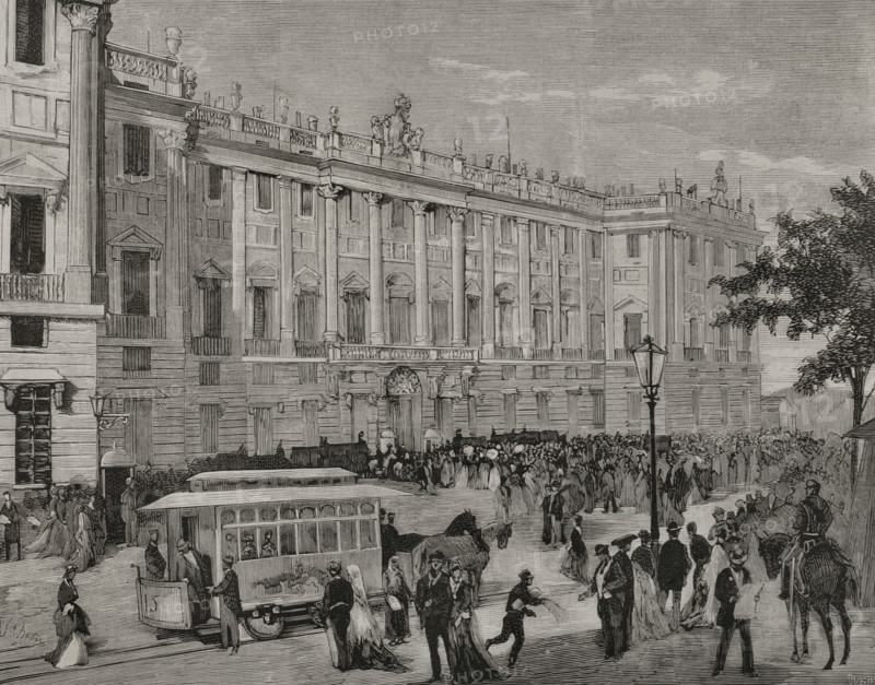 Death of Queen Mercedes of Orléans (1860-1878), Madrid, Spain, 1878.  Creator: Andrés Ovejero.
