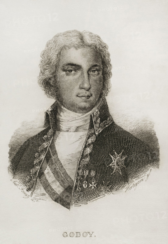 Manuel de Godoy y Alvarez de Faria, Spanish politician, 1851.  Creator: Pedro Hortigosa.