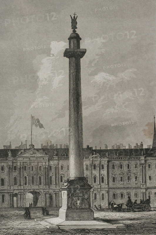 The Alexander Column, Saint Petersburg, Russia, 1839.  Creator: Augustin François Lemaitre.
