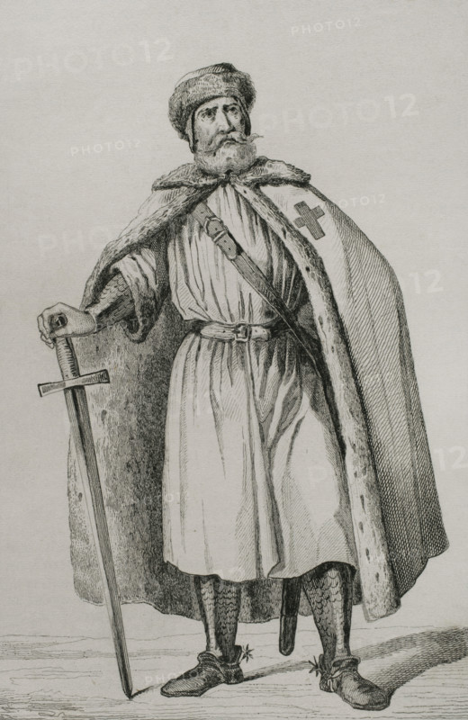 Livonian Brother of the Sword, 1839. Creator: Augustin François Lemaitre.
