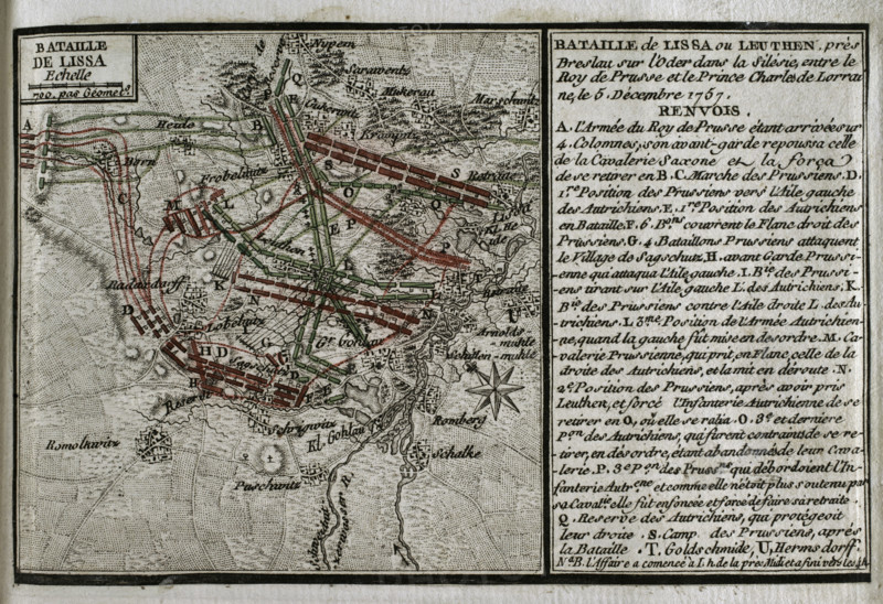 Seven Years War (1756-1763): Battle of Leuthen (5th December 1757), 1765. Creator: Jean de Beaurain.