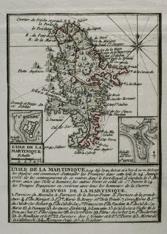 Martinique, 1762 (1765).  Creator: Jean de Beaurain.