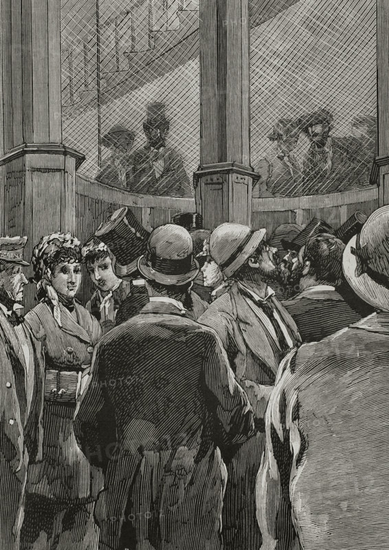 The elevators of the Trocadero Palace, Paris Exposition, 1878. Creator: Tomás Carlos Capuz.