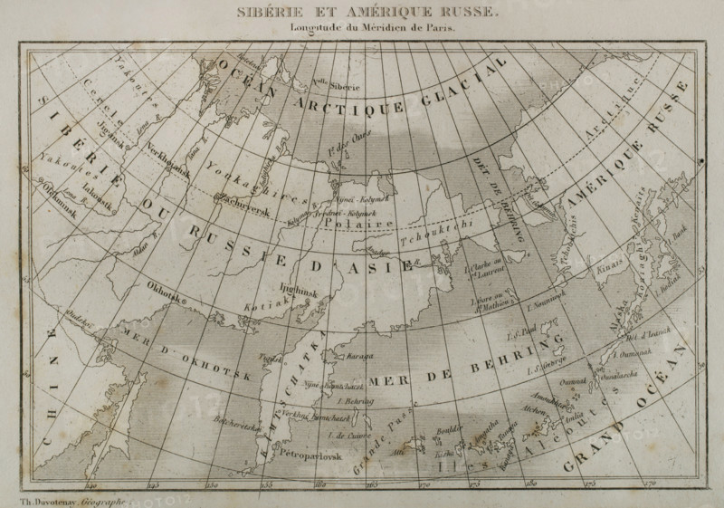 Siberia and Russian America, 1839.  Creator: Thunot Duvotenay.