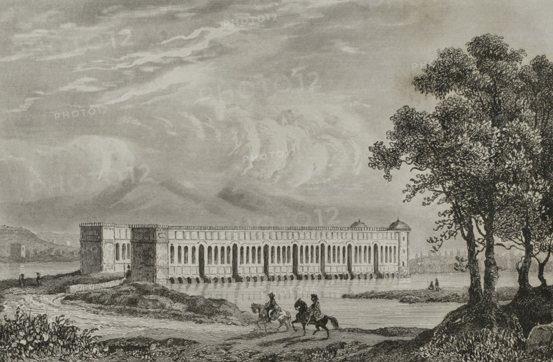 Julfa Bridge, Azerbaidjan, 1838. Creator: Vanderburch.