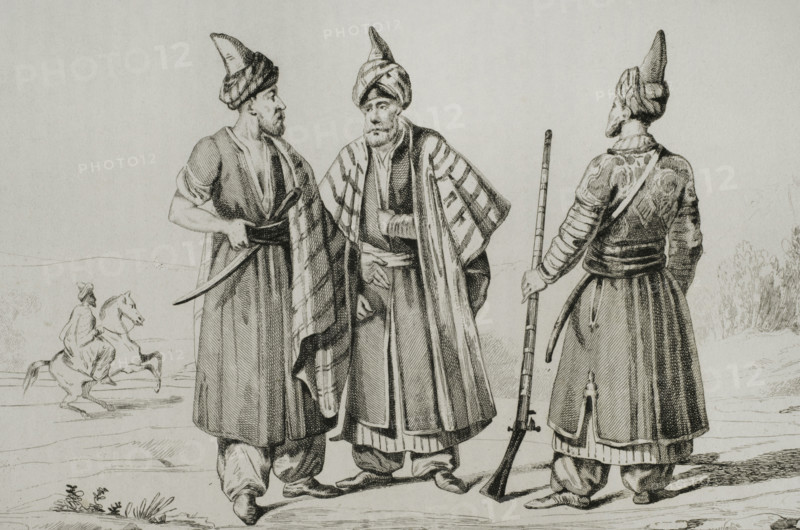 Kurds, Armenia, 1838. Creator: Emile Louis Vernier.