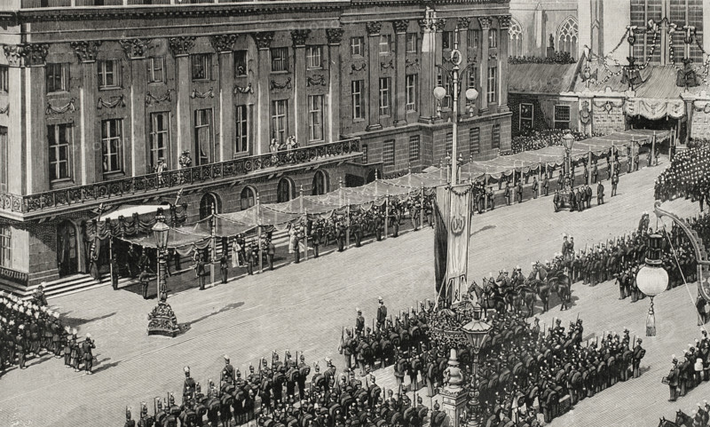Inauguration of the reign of Wilhelmina of the Netherlands, Amsterdam, Holland, September 6, 1898.  Creator: Unknown.