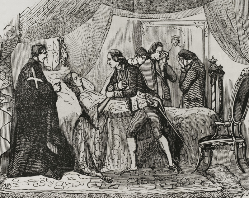 Death of the Princess of Asturias, May 21, 1806, (1851).  Creator: Unknown.
