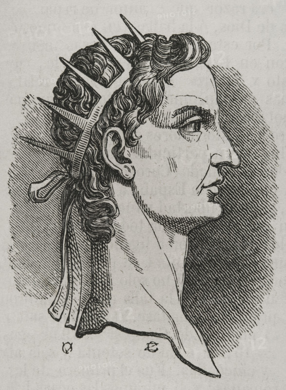 Augustus, first Roman Emperor, 1852.  Creator: Unknown.