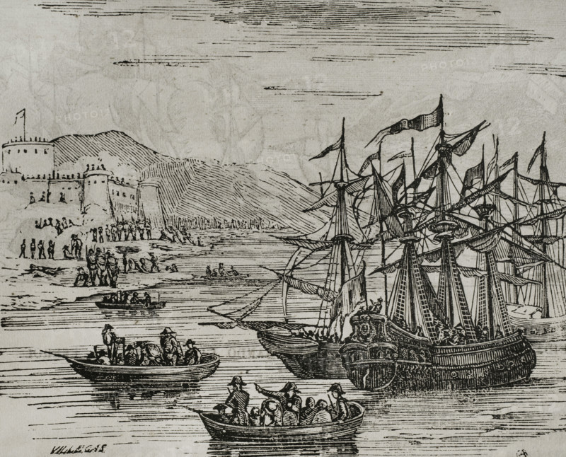 The Taking of Menorca, November 7, 1798, (1851).  Creator: Unknown.