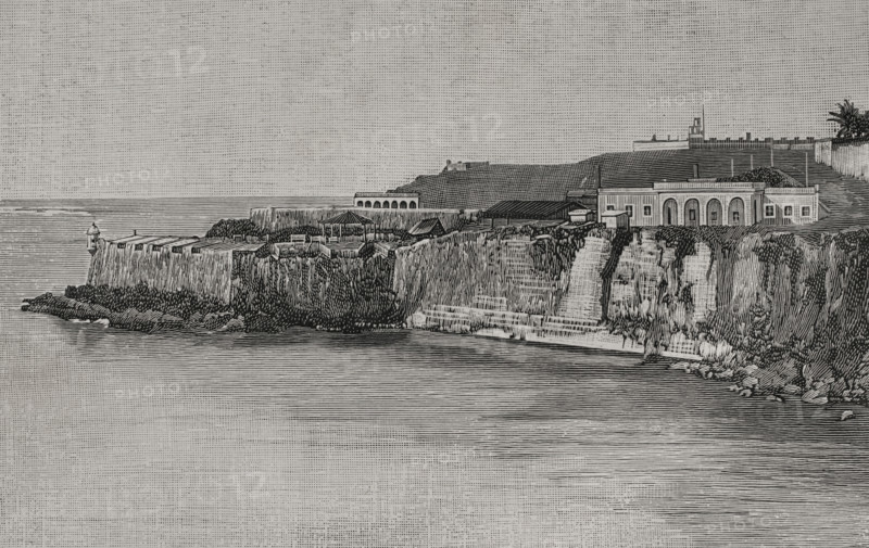 Port entrance, San Juan, Puerto Rico, 1898. Creator: Unknown.