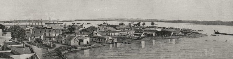 The neighborhood of La Marina and the bay, San Juan, Puerto Rico, 1898. Creator: Unknown.