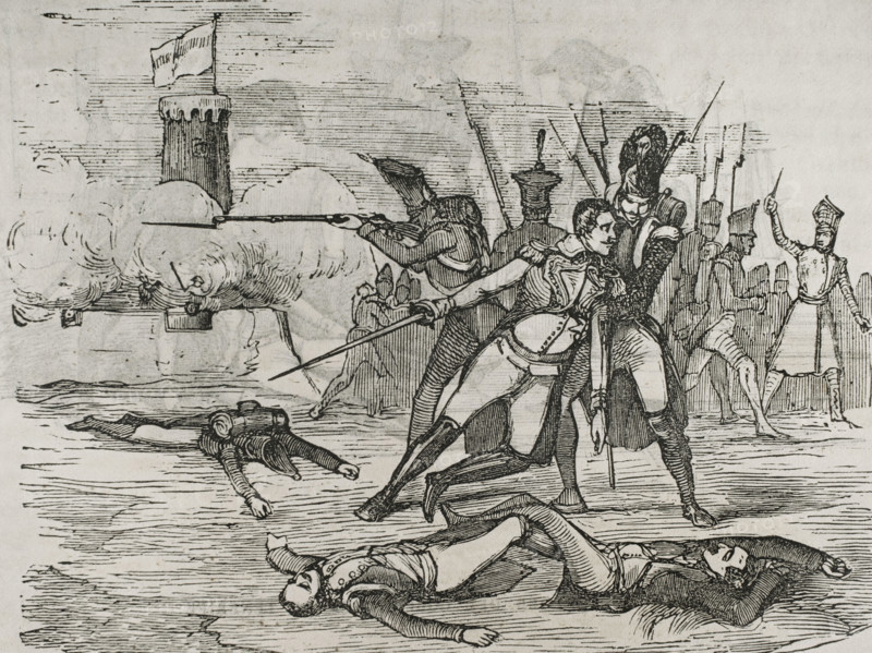 Battle of Santa Cruz de Tenerife, July 25, 1797, (1851).  Creator: Unknown.