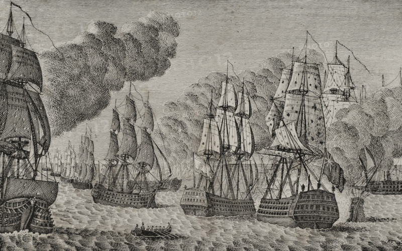 Battle of Trafalgar, October 21, 1805, (1851). Creator: Unknown.