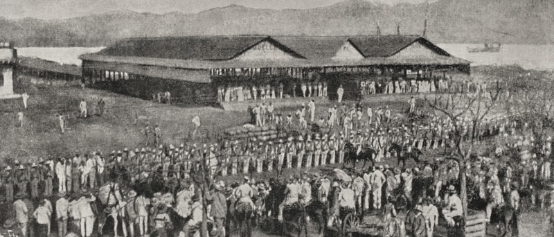Cuban war of Independence: review of troops coming from the interior of the island, Cuba, 1898. Creator: Unknown.