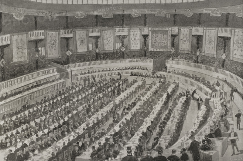 Banquet of the "Unión Conservadora", Madrid, Spain, January 28, 1898.  Creator: Enrique Laporta Valor.