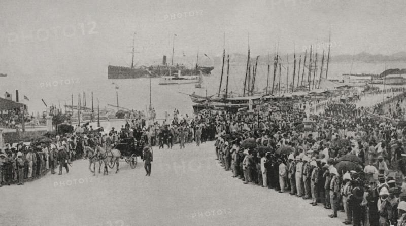 Arrival of Captain-General Andrés González Muñoz, San Juan, Puerto Rico, 11 January 1898. Creator: Unknown.