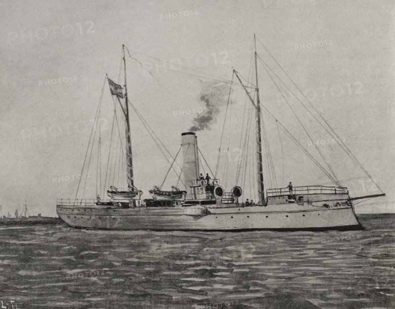 Spanish-American War (1898): Torpedo gunboat "Nueva España", Spanish navy, 1898. Creator: Unknown.