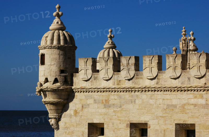 Belém Tower (Tower of Belém), Lisbon, Portugal, 16th century, 2008. Architectural detail. Creator: Unknown.