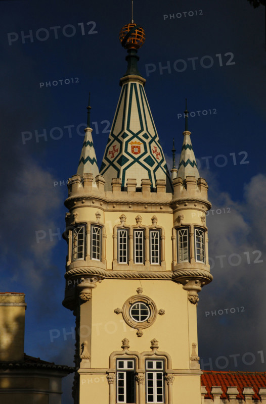 Detail of a tower, Town Hall, Sintra, Portugal, 1906-1909 (2008). Creator: Unknown.