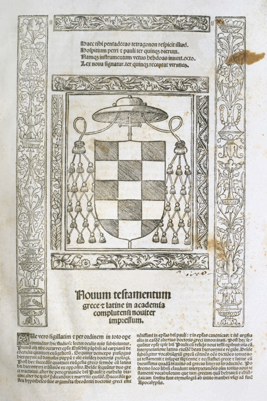 Complutensian Polyglot Bible, 1514-1517.  Creator: Unknown.