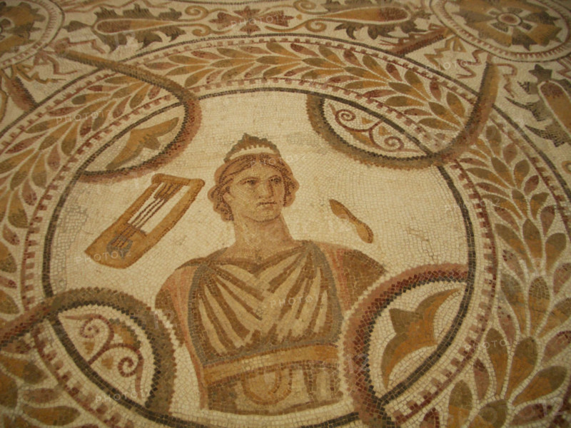 Mosaic, El Jem Museum, El Djem, Tunisia, 2009. Creator: Amanda Waite.