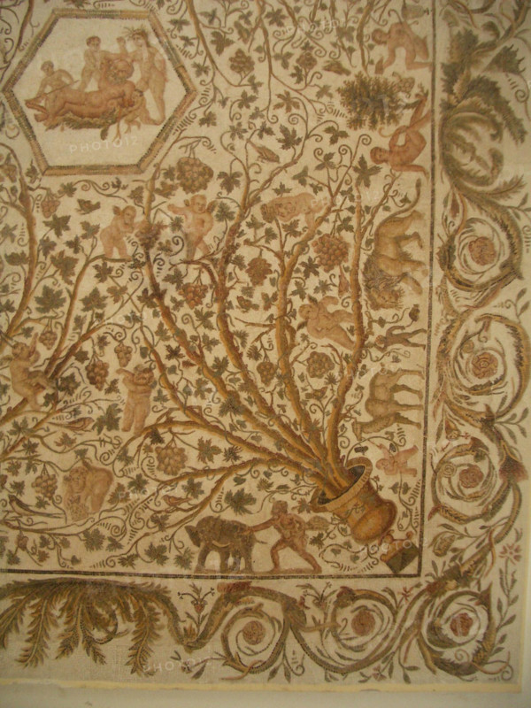Mosaic, El Jem Museum, El Djem, Tunisia, 2009. Creator: Amanda Waite.