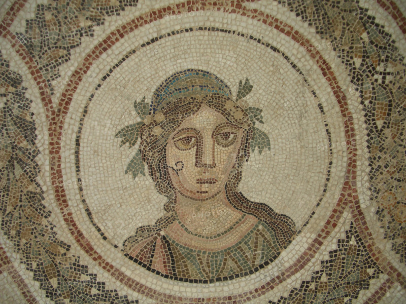 Mosaic, El Jem Museum, El Djem, Tunisia, 2009. Creator: Amanda Waite.