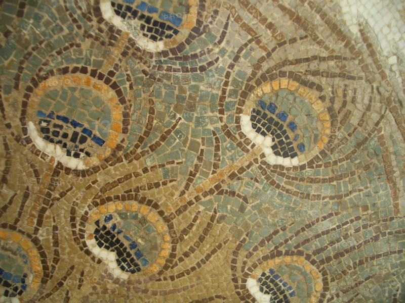 Mosaic, El Jem Museum, El Djem, Tunisia, 2009. Creator: Amanda Waite.
