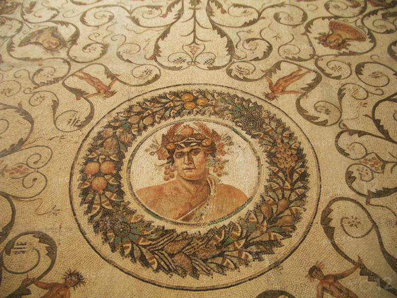 Mosaic, El Jem Museum, El Djem, Tunisia, 2009. Creator: Amanda Waite.