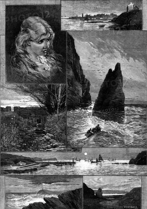 Sketches in the Isle of Man, 1881. Creator: George Montbard.