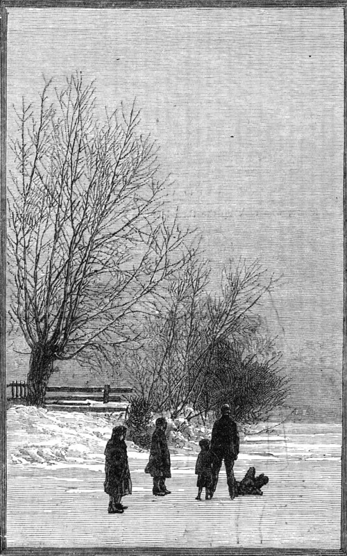Scenes on the frozen Thames: near Teddington, 1881. Creator: Unknown.