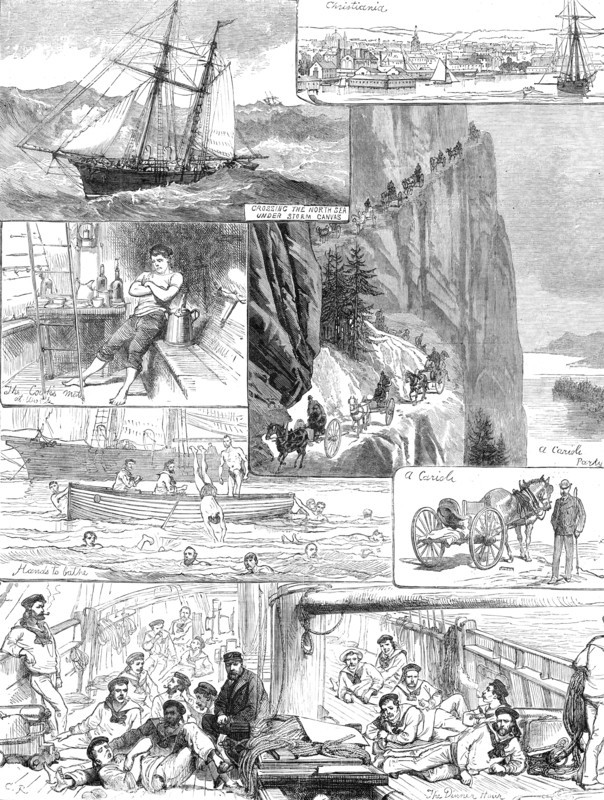 A cruise of naval volunteers: trip to Norway, 1881. Creator: C. R..