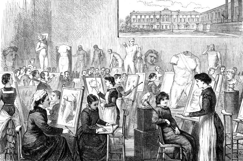 The Slade School of Fine Art, University College, Gower-Street, 1881. Creator: W.P..