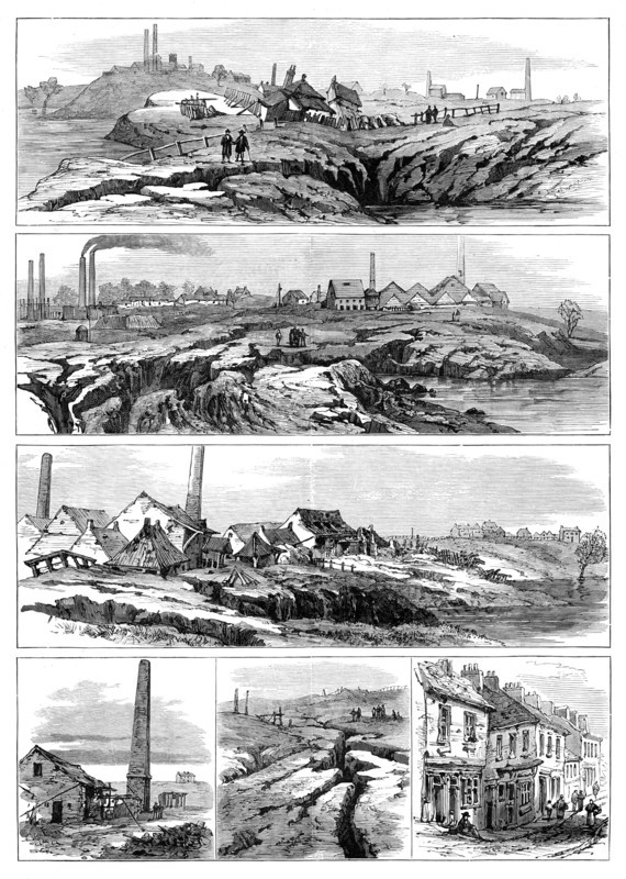 Subsidence of land at the Northwich Salt-Mines, 1881. Creator: Unknown.
