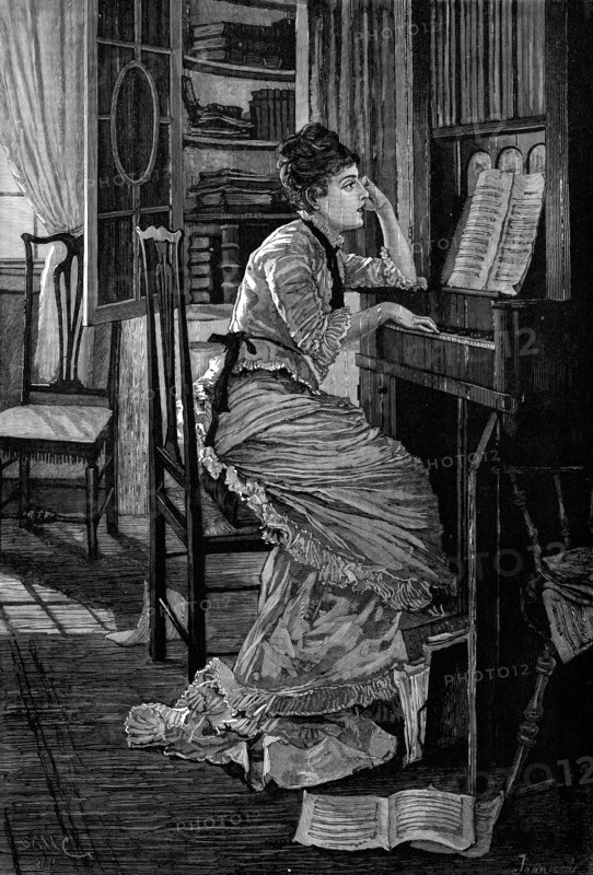 An Old-Time Melody, 1881. Creators: Unknown, Jonnard.