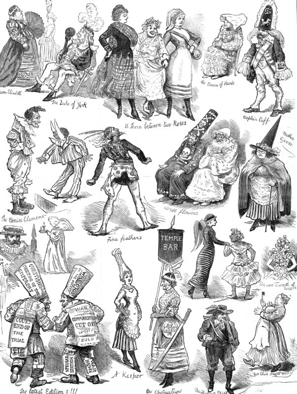 Fancy Dress Ball at the Brookwood Surrey Lunatic Asylum, 1881. Creator: Unknown.