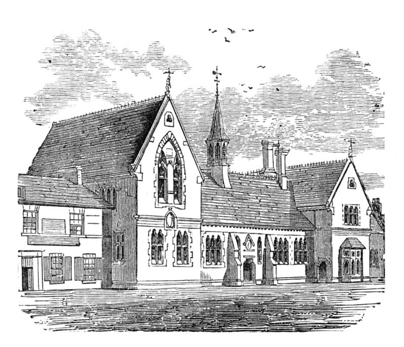 George Stephenson, Father of Railways: the Stephenson Memorial Institute..., 1881. Creator: Unknown.