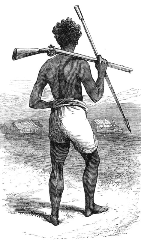 Sakalave policeman, Madagascar, 1881. Creator: Unknown.