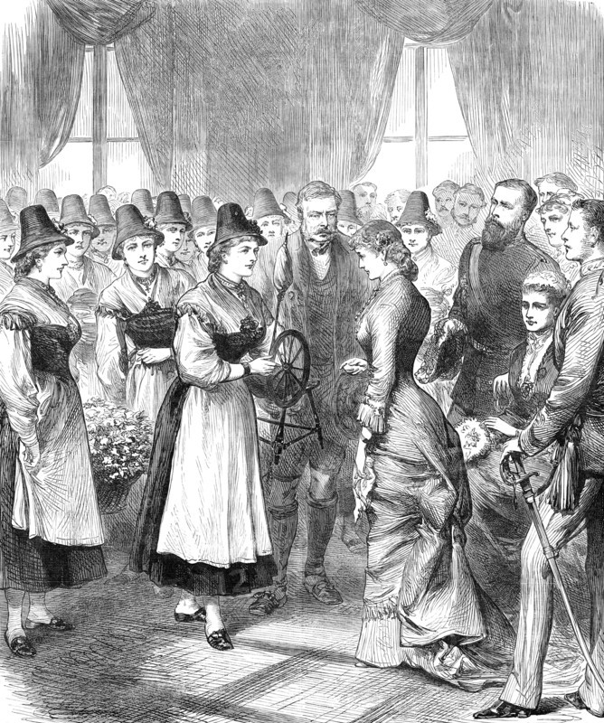 The Imperial Wedding at Vienna: Princess Stephanie of Belgium receiving bridal gifts..., 1881. Creator: Unknown.