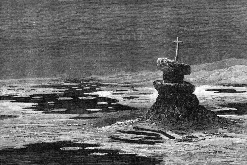 The American Franklin Search Expedition: boat place, Erebus Bay, 1881. Creator: Unknown.