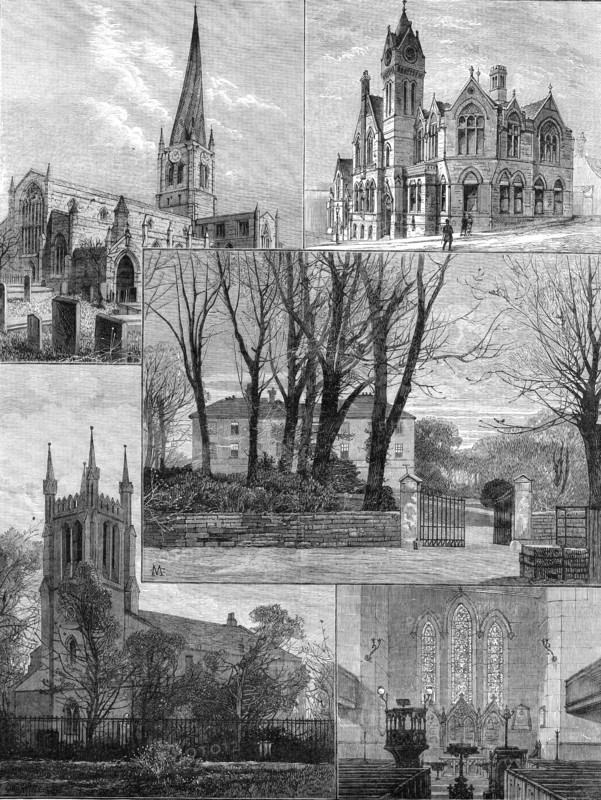 [Places associated with] George Stephenson, the Father of Railways: 1881.  Creator: Unknown.