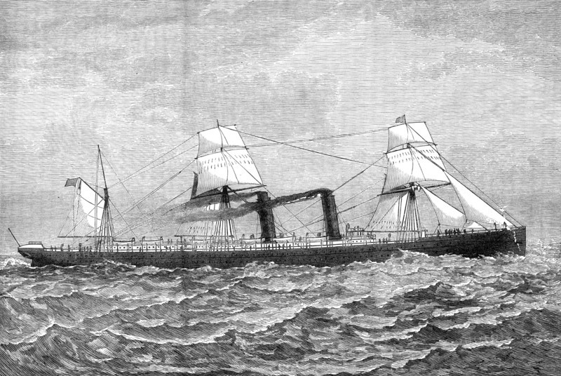 The new Cunard steam-ship Servia, 1881. Creator: Unknown.