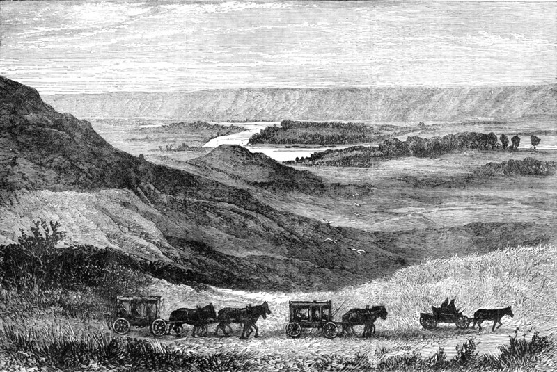 N.-West Territory of Canada: sketches by the Marquis of Lorne: Red-Deer River from the S. bank, 1881 Creator: Unknown.