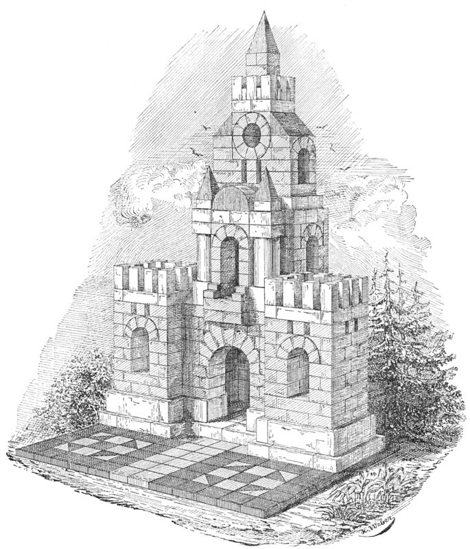 Patent Building Bricks - (a new invention), 1883. Creator: H. Weber.