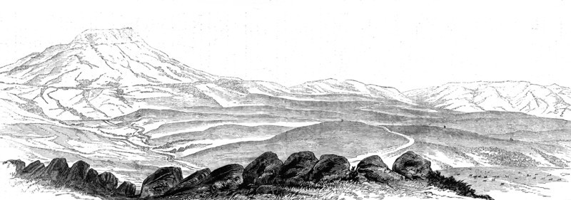 The Transvaal War: the Boers' position at Laing's Neck, 1881.  Creator: Unknown.